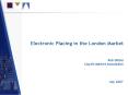 Electronic Placing in the London Market PowerPoint PPT Presentation