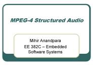MPEG-4 Structured Audio