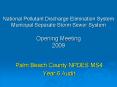 National Pollutant Discharge Elimination System Municipal Separate Storm Sewer System Opening Meeting 2009 PowerPoint PPT Presentation