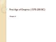 First Age of Empires (1570-200 BC) PowerPoint PPT Presentation