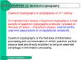 CHAPTER 13: Quantum cryptography PowerPoint PPT Presentation