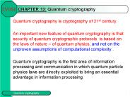 CHAPTER 13: Quantum cryptography