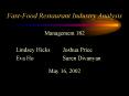 Fast-Food%20Restaurant%20Industry%20Analysis PowerPoint PPT Presentation
