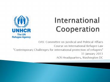 International Cooperation