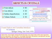 DEFECTS IN CRYSTALS