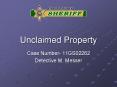 Unclaimed Property PowerPoint PPT Presentation