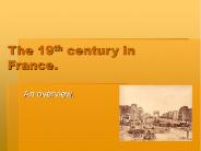 The 19th century in France.