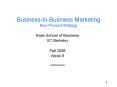 Business-to-Business Marketing New Product Strategy PowerPoint PPT Presentation