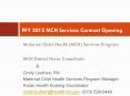 Maternal Child Health (MCH) Services Program PowerPoint PPT Presentation