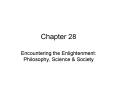 Encountering the Enlightenment: Philosophy, Science PowerPoint PPT Presentation
