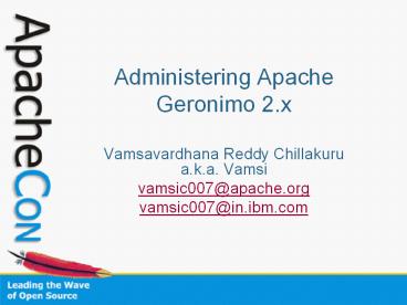 Administering Apache Geronimo 2.x