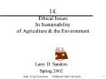 14.  Ethical Issues In Sustainability of Agriculture PowerPoint PPT Presentation