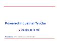 Powered Industrial Trucks PowerPoint PPT Presentation