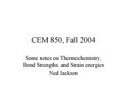 CEM 850, Fall 2004