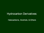 Hydrocarbon Derivatives: