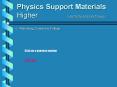 Physics Support Materials Higher        Electricity and Electronics PowerPoint PPT Presentation