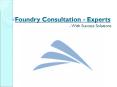 Foundry Consultation - Experts PowerPoint PPT Presentation