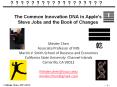 The Common Innovation DNA in Apple PowerPoint PPT Presentation