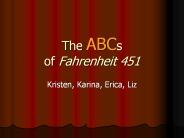 The ABCs of Fahrenheit 451