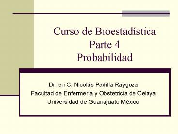 Curso de Bioestad