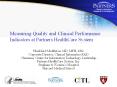 Measuring Quality and Clinical Performance Indicators at Partners HealthCare System PowerPoint PPT Presentation
