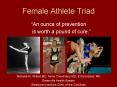 Female Athlete Triad PowerPoint PPT Presentation