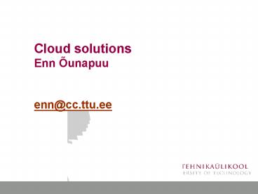 Cloud solutions Enn 