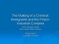 The Making of a Criminal: Immigrants and the Prison-Industrial Complex PowerPoint PPT Presentation