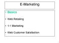 E-Marketing PowerPoint PPT Presentation