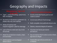 Geography and Impacts