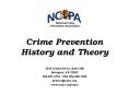 Crime Prevention History and Theory PowerPoint PPT Presentation