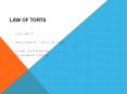LAW OF TORTS PowerPoint PPT Presentation