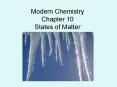 Modern Chemistry Chapter 10 States of Matter PowerPoint PPT Presentation