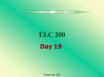 ELC 200 PowerPoint PPT Presentation
