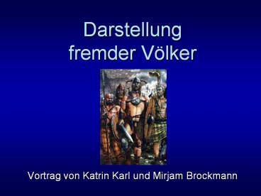 Darstellung fremder V