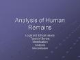 Analysis of Human Remains PowerPoint PPT Presentation