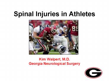 Spinal Injuries in Athletes