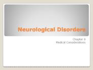 Neurological Disorders