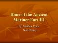 Rime of the Ancient Mariner Part III PowerPoint PPT Presentation
