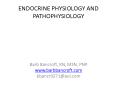 ENDOCRINE PHYSIOLOGY AND PATHOPHYSIOLOGY PowerPoint PPT Presentation