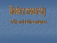 Modern monarchy PowerPoint PPT Presentation