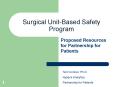 Surgical Unit-Based Safety Program PowerPoint PPT Presentation