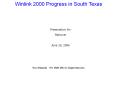 Winlink 2000 Progress in South Texas PowerPoint PPT Presentation