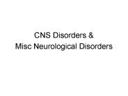CNS Disorders