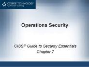 CISSP Guide to Security Essentials, Ch4