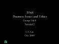 B368 Business Issues and Ethics PowerPoint PPT Presentation