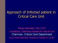 Approach of Infected patient in Critical Care Unit PowerPoint PPT Presentation