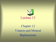Vitamin and Mineral