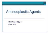 Antineoplastic Agents