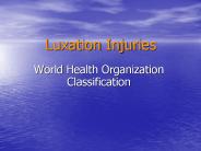 Luxation Injuries